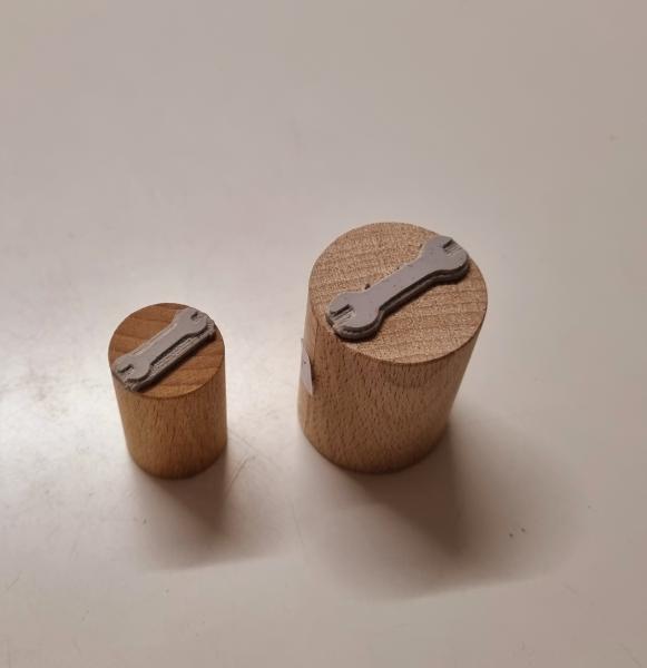 Holzstempel Schraubenschlüssel / Werkzeug klein